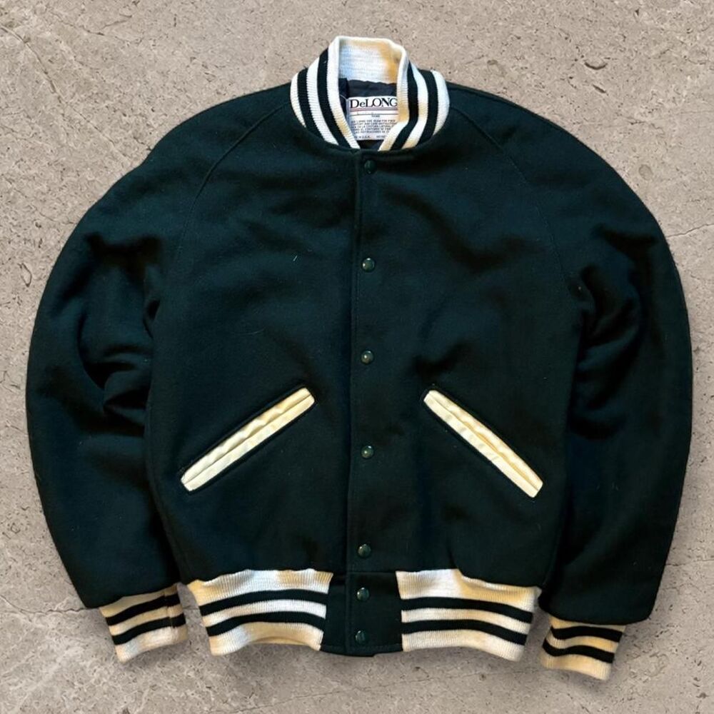 Vintage Mens DeLong Varsity Jacket SZ L
